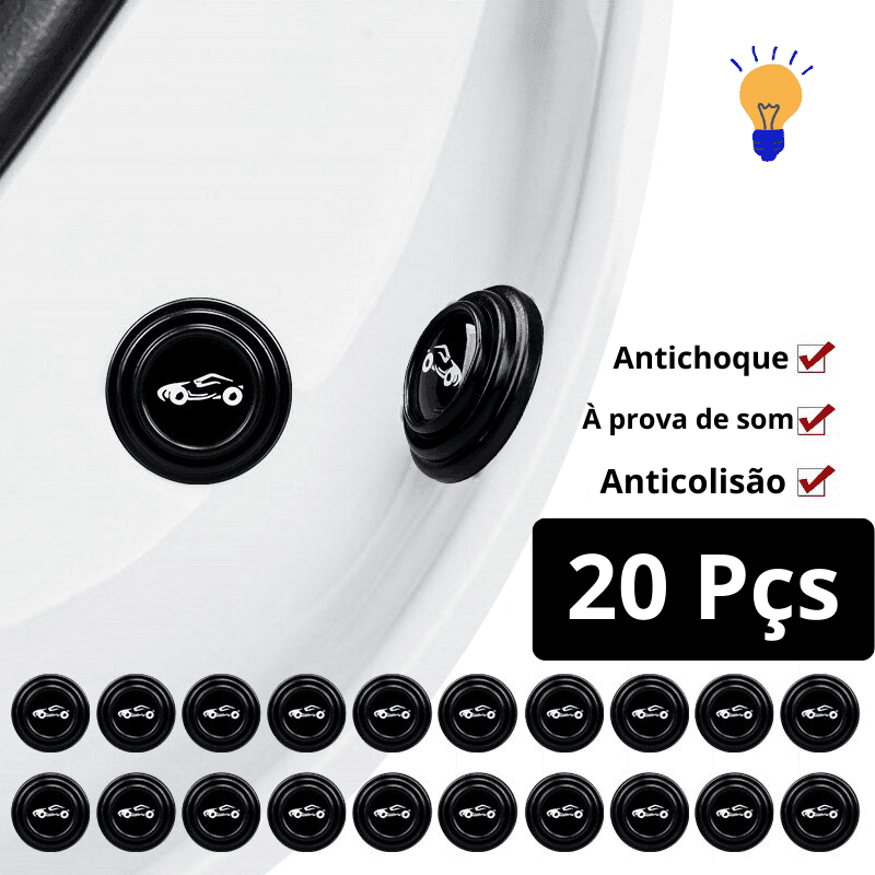 Conjunto de Adesivos Anti-colisão para Portas de Carros ShockShield - 20 peças - InnovaShops