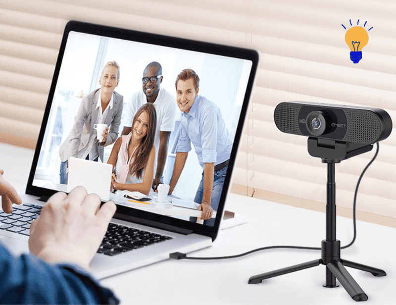 Câmera Webcam Full HD 1080p portátil para Computador - EMEET - InnovaShops