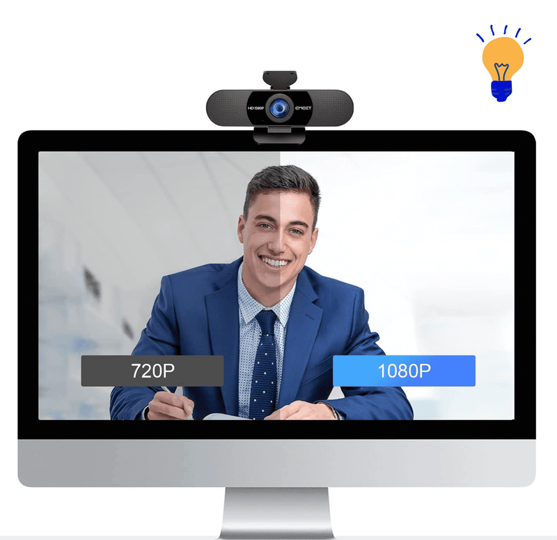 Câmera Webcam Full HD 1080p portátil para Computador - EMEET - InnovaShops