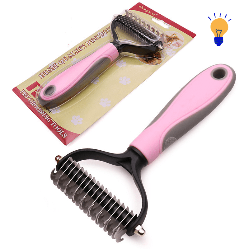 Pente Remover de Pelos para Pets de Dupla Face Pet Comb - InnovaShops