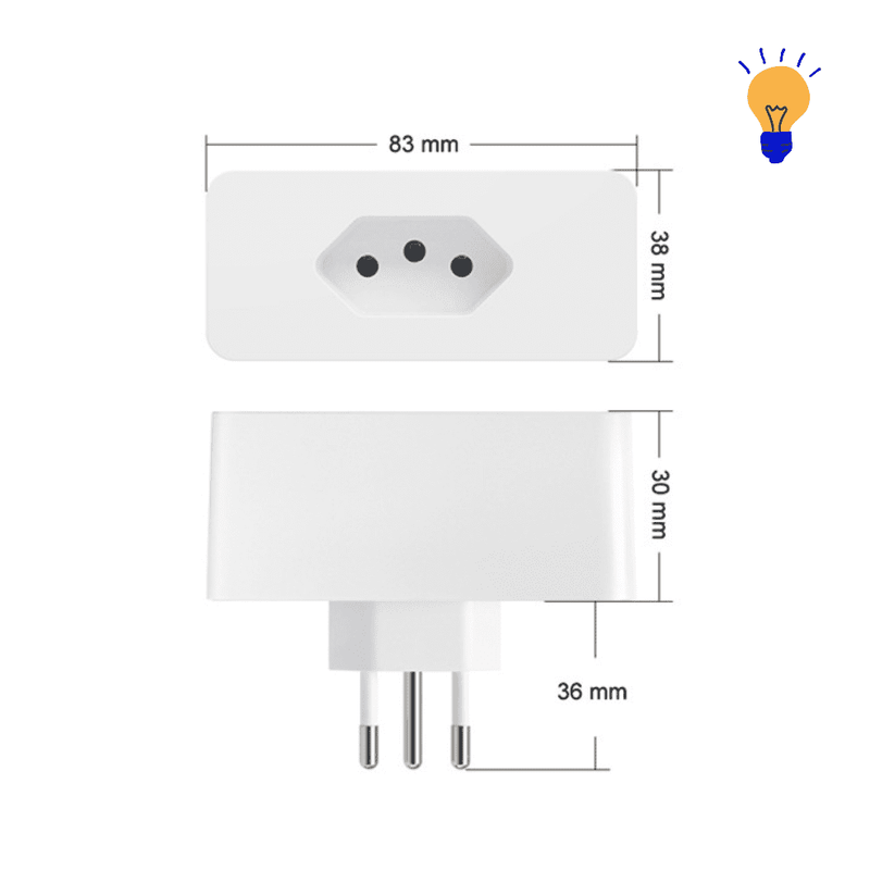 Smart Plug Gleco Tuya 16A - Tomada Inteligente - InnovaShops