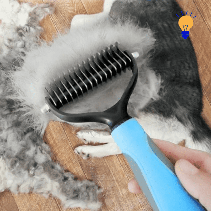 Pente Remover de Pelos para Pets de Dupla Face Pet Comb - InnovaShops