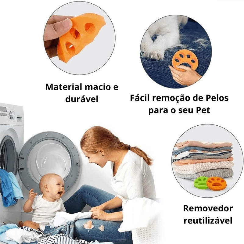 Kit Removedor de Pelos para Roupas e Pets Hair Catcher - InnovaShops