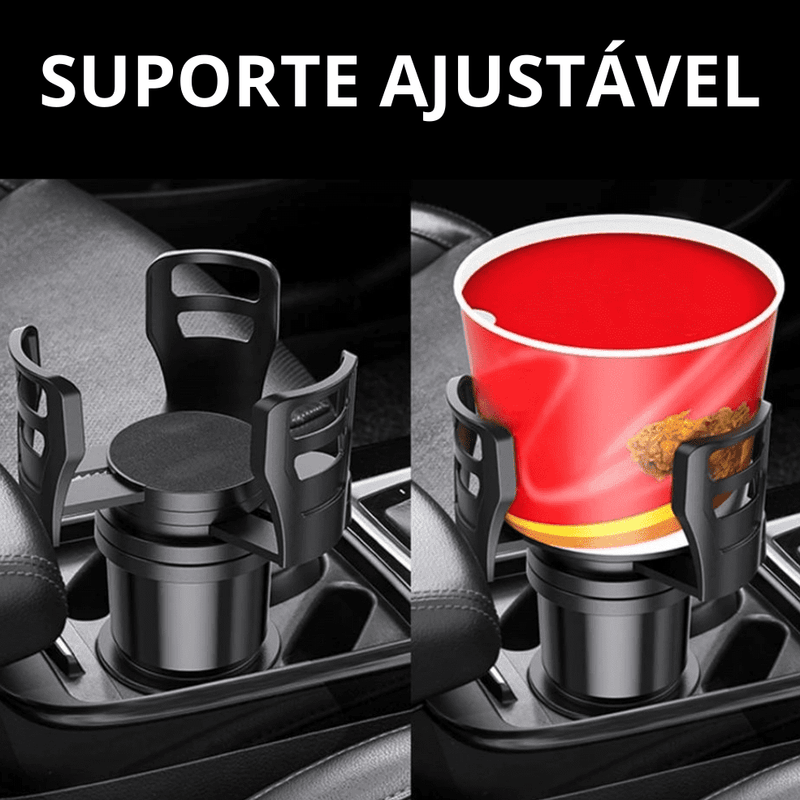 Suporte de Copo Ajustável para Carros 2 em 1 Cup Holder - InnovaShops